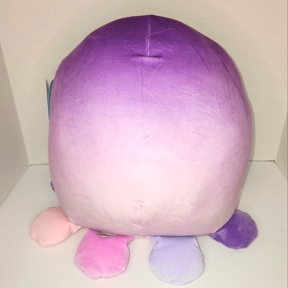 BEULA 🐙 Purple Gradient Octopus wPink Flower Original Squishmallow by Kelly Toy - Picture 6 of 8